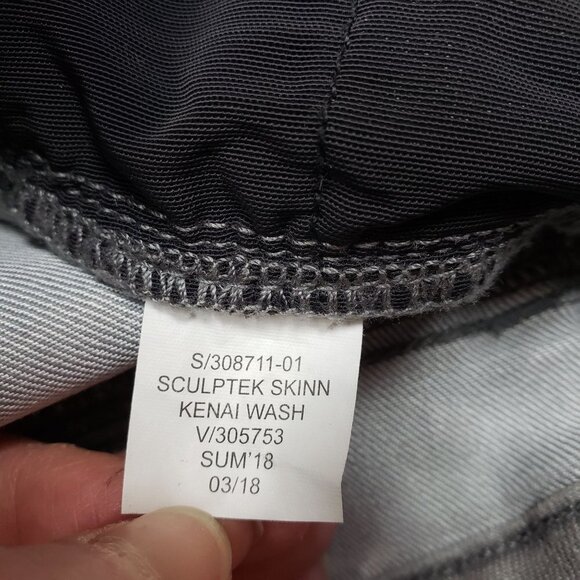 Athleta Sculptek Skinny Jeans Womens 4 Gray Mid Rise - Picture 8 of 8